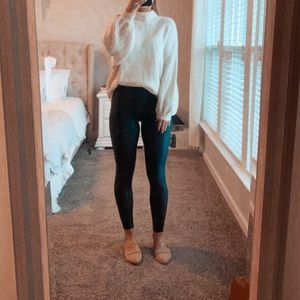 Medium white mock turtleneck sweater